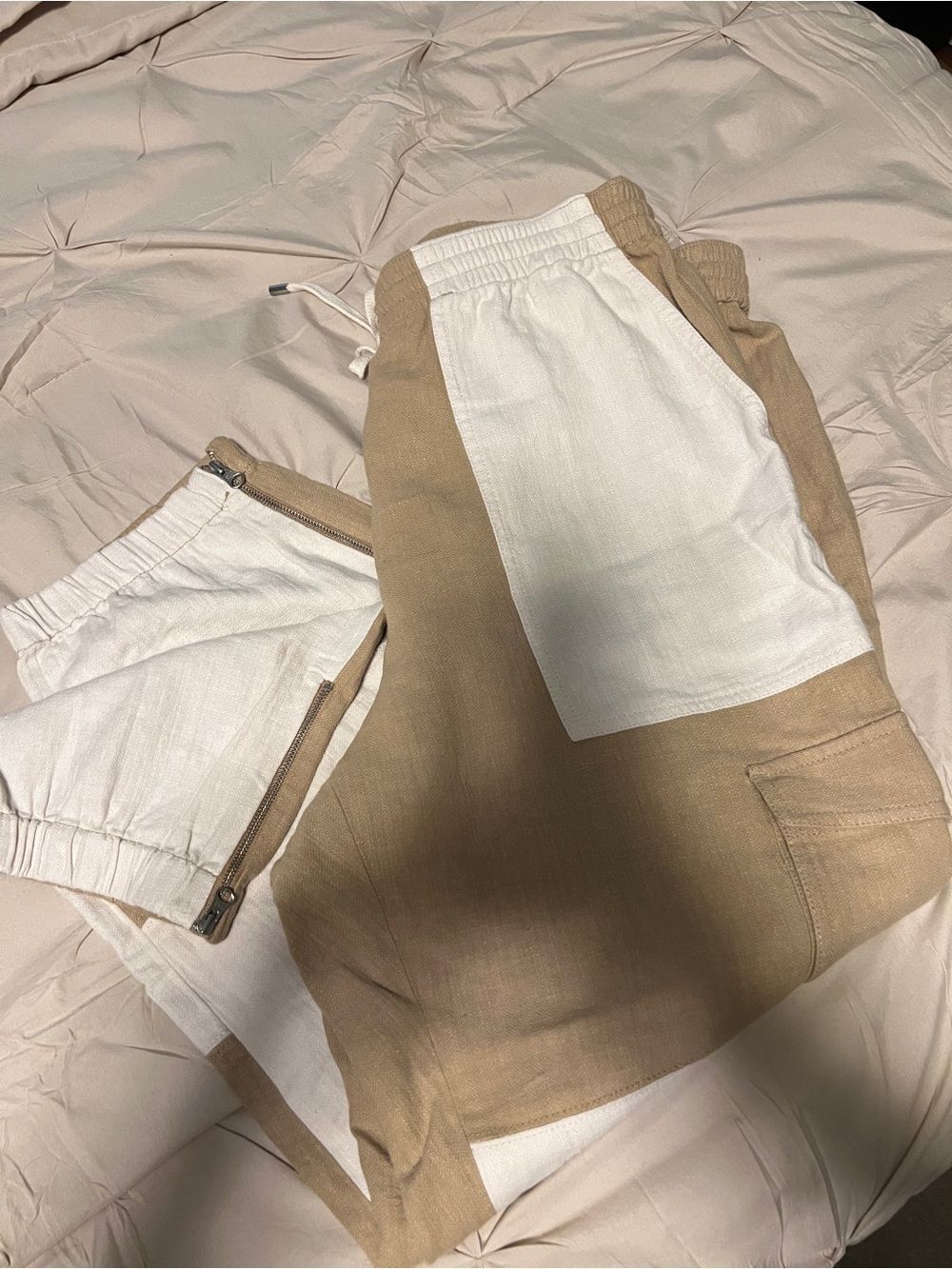 J. Crew Tan Linen-Blend Jogger Shorts